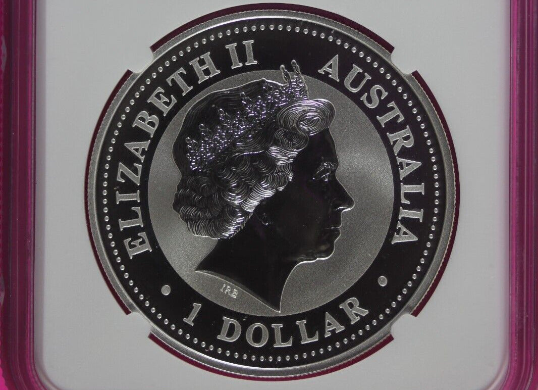 2001 MS 69 Year Of The Snake Australia Lunar NGC Certified Authentic Slab 905