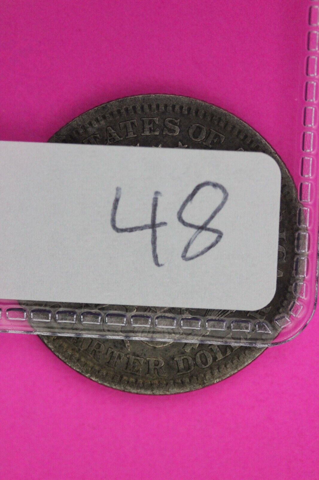 1907 P Barber Liberty Silver Quarter Scarce Semi Key Date Philadelphia Mint 48