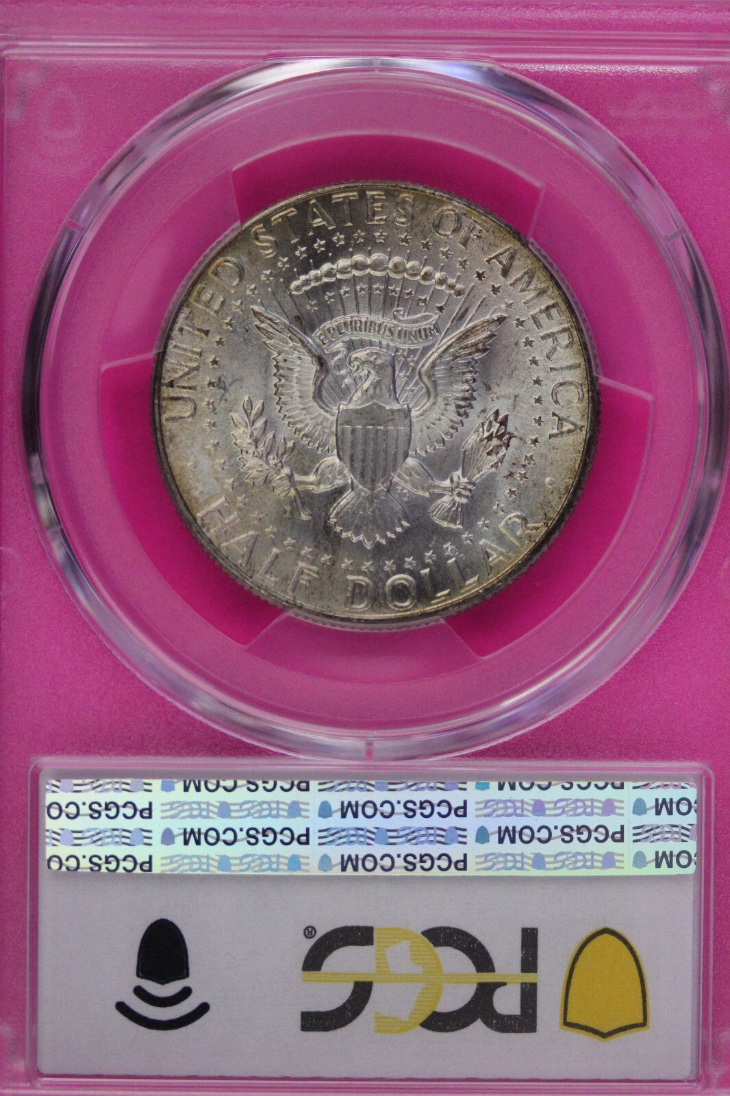 Toned 1964 D Silver MS 65 John F Kennedy Silver Half Dollar PCGS Graded 297