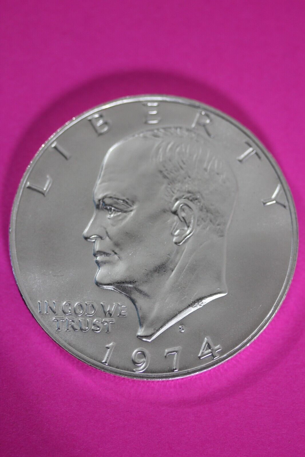 Gem BU 1974 S Ike Eisenhower 40% Silver Dollar You Get Same Coin In Pics TOM 22