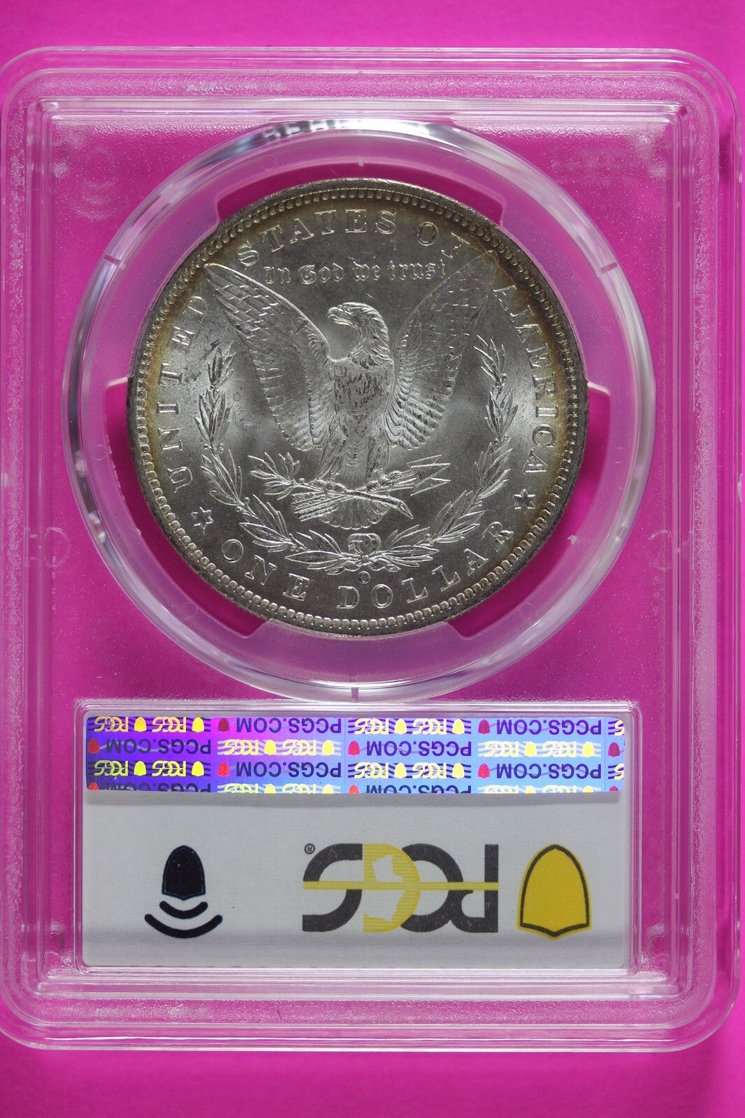 Toned 1888 O MS 63 Liberty Morgan Silver Dollar PCGS Certified Graded Slab 918
