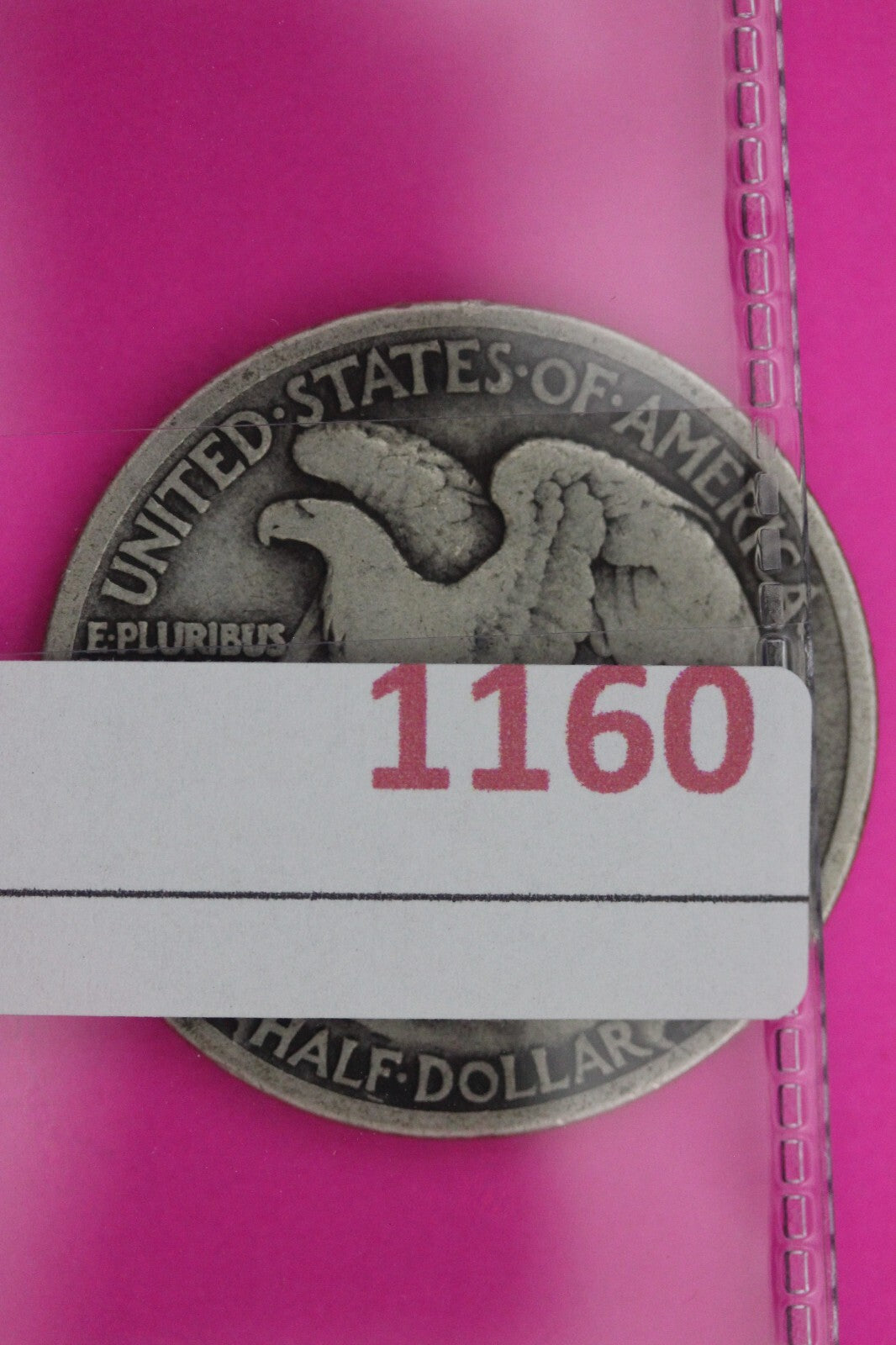 1916 S Walking Liberty Silver Half Dollar Guaranteed Authentic Genuine Coin 1160