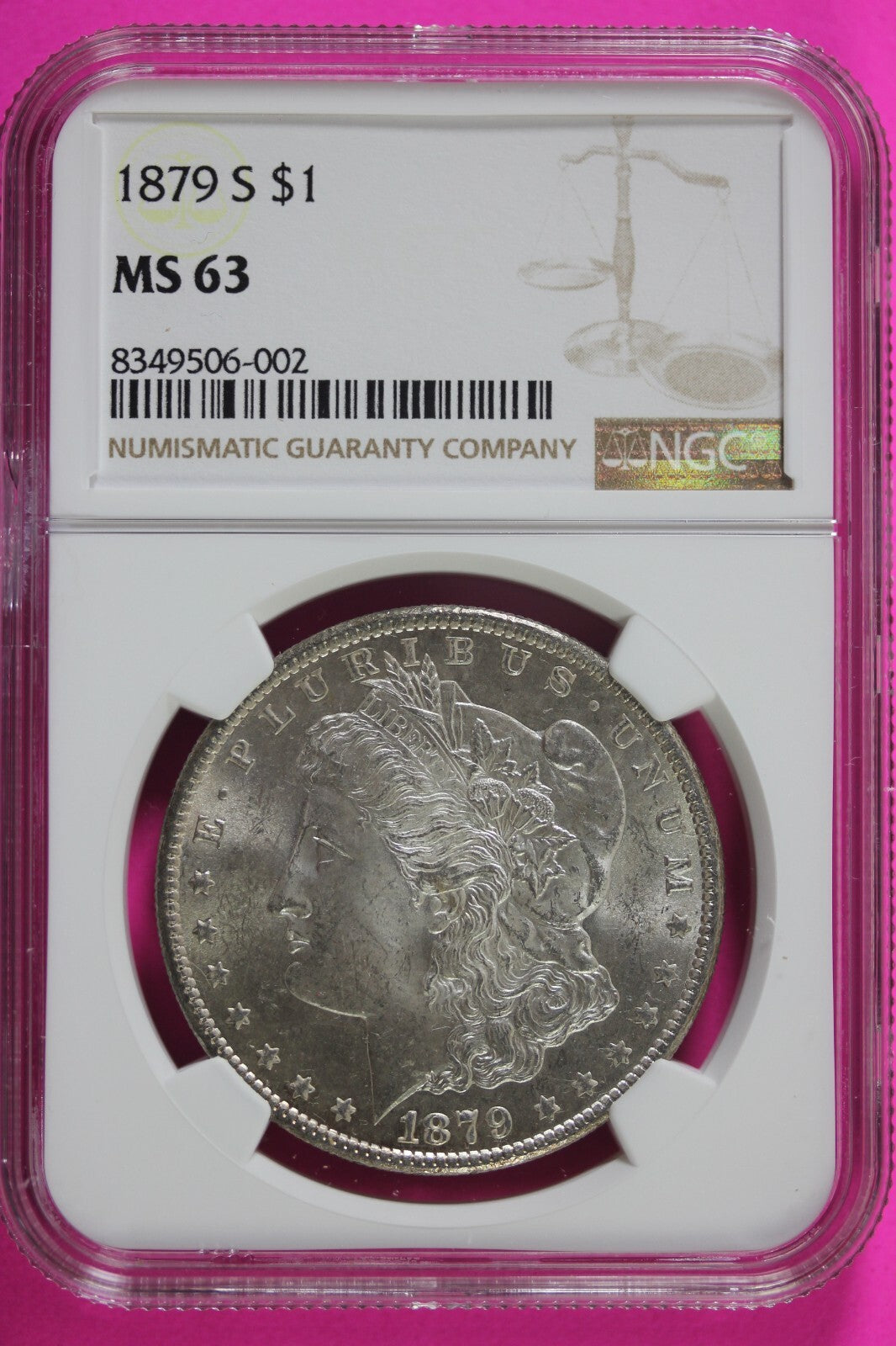 1879 S MS 63 Liberty Morgan Silver Dollar NGC Certified Graded Authentic 678