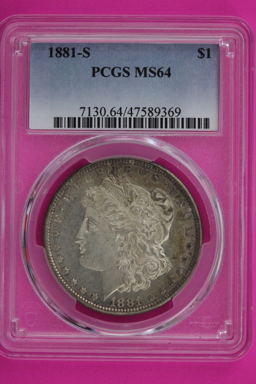 1881 S MS 64 Liberty Morgan Silver Dollar PCGS Certified Graded Authentic 1145