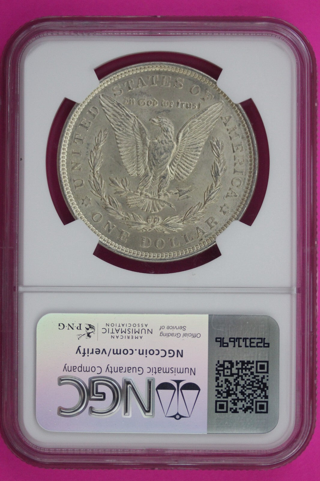 1921 P MS 63 Liberty Morgan Silver Dollar NGC Certified Graded Authentic 1150