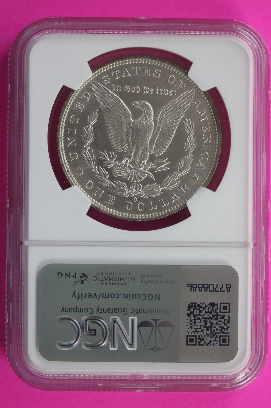 1883 O MS 63 Liberty Morgan Silver Dollar NGC Certified Graded Authentic Slab 20