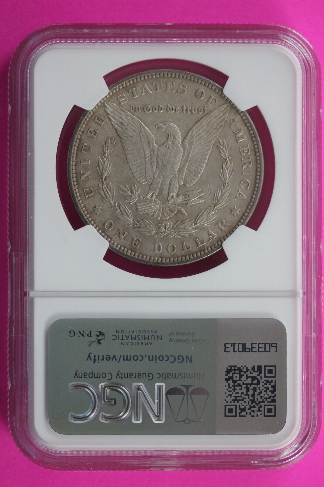 1896 P MS 63 Liberty Morgan Silver Dollar NGC Certified Graded Slab 453