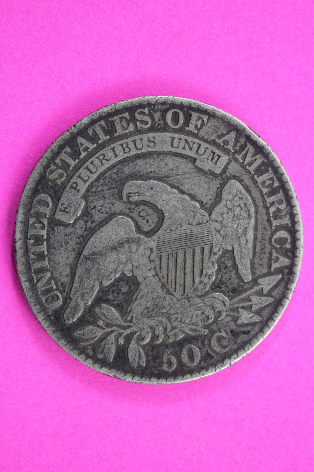 1829 Capped Bust Half Dollar Exact Coin In Pics Silver Rare Semi Key Date 20