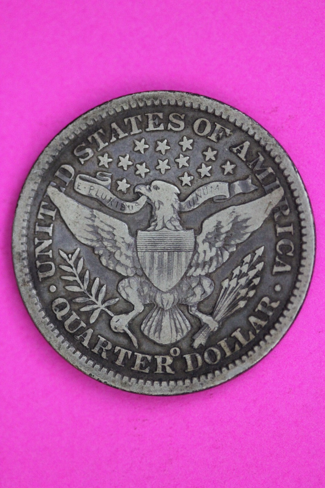 1898 O Barber Liberty Silver Quarter Guaranteed Authentic & Genuine Coin 0603N