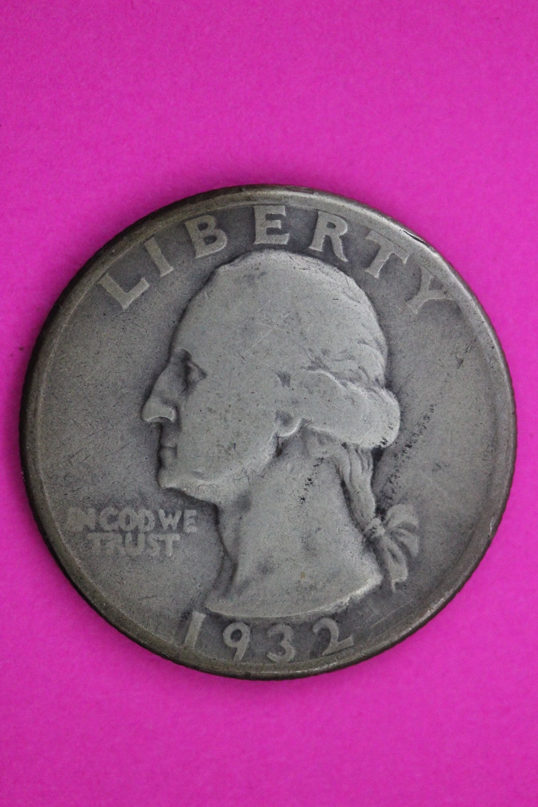 1932 D George Washington Silver Quarter Guaranteed Authentic Genuine Coin 1594