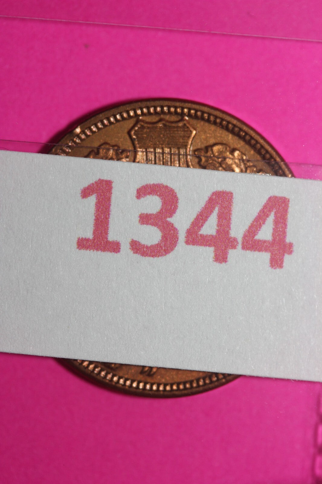 High Grade 1887 Red Indian Head Cent Penny Guaranteed Authentic & Genuine 1344