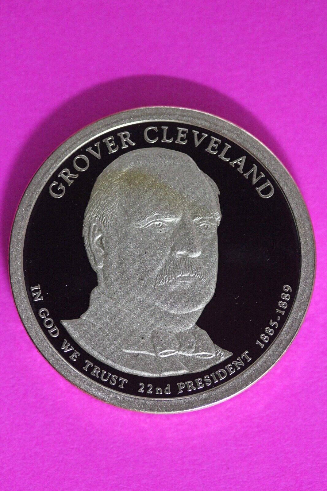 Proof 2012 S Grover Cleveland 1 Presidential Dollar DCAM Exact Coin Shown TOM 02