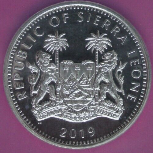 2019 PF 70 2 Ounces Silver Lion High Relief 20 D Sierra Leone .999 Fine NGC 7048