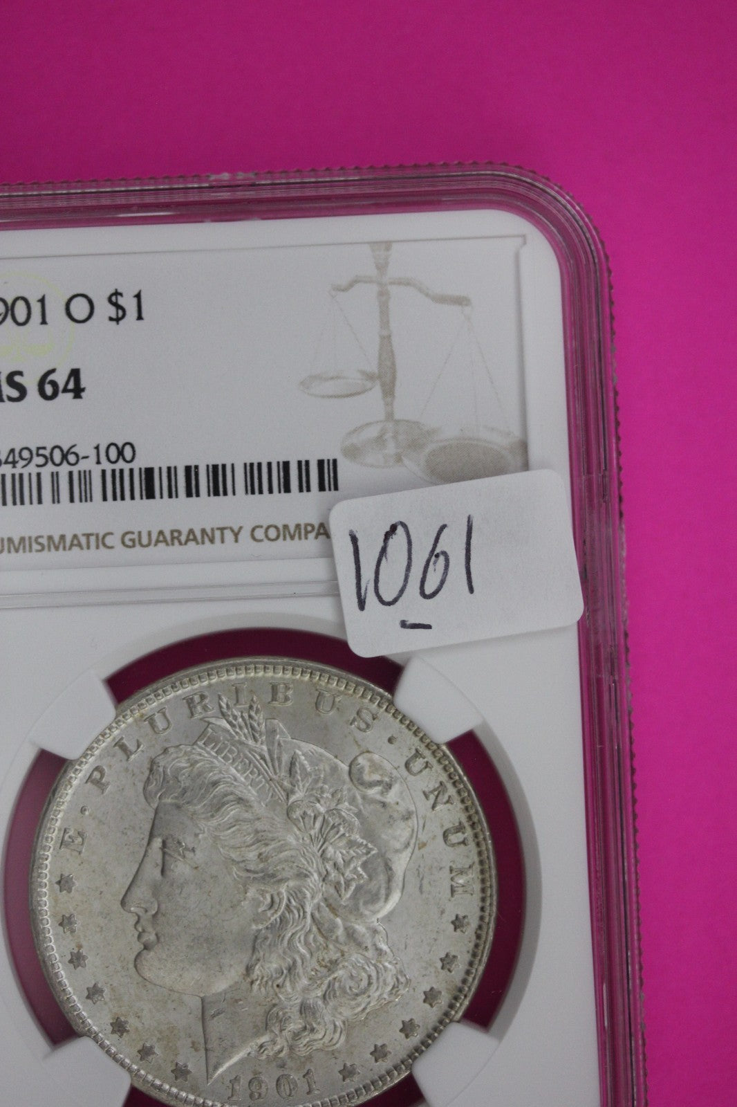 1901 O MS 64 Liberty Morgan Silver Dollar NGC Certified Graded Authentic 1061