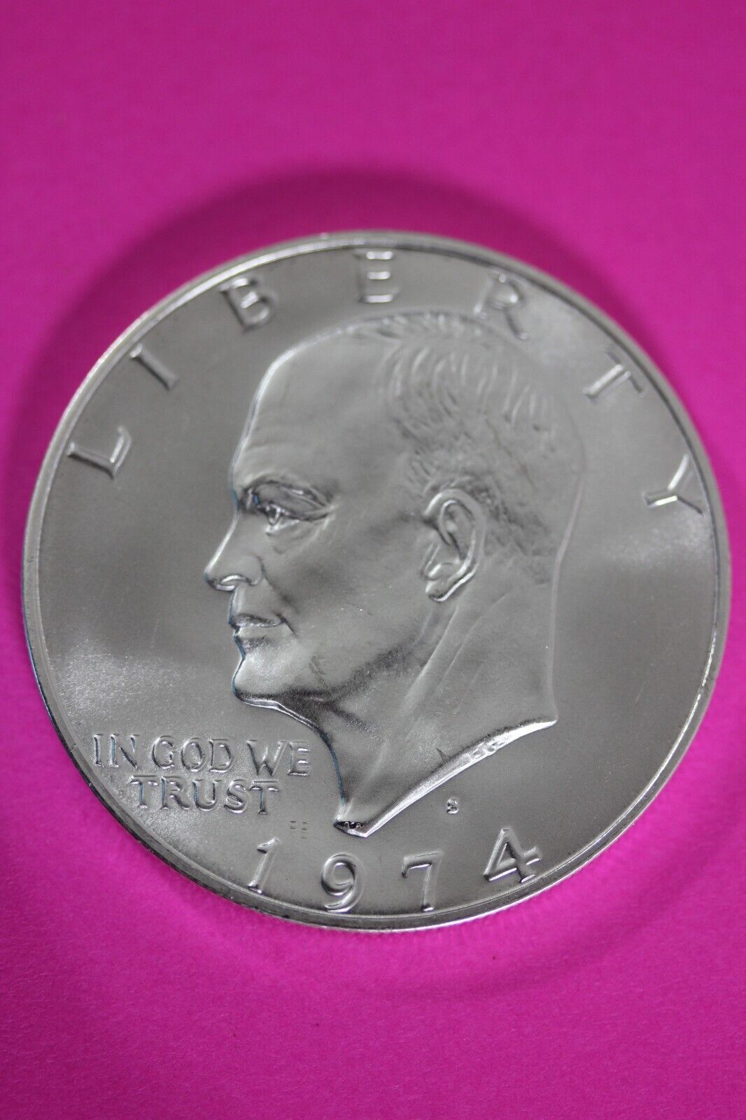 Gem BU 1974 S Ike Eisenhower 40% Silver Dollar You Get Same Coin In Pics TOM 08