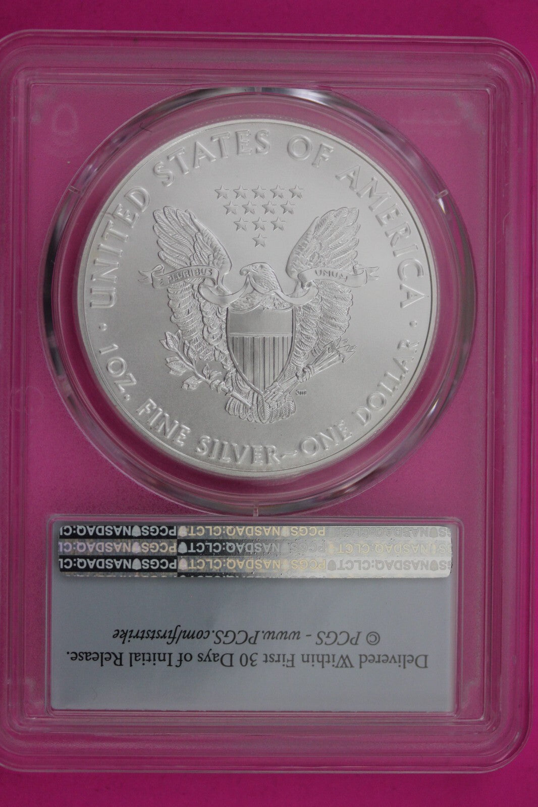 2021 T1 MS 70 Silver Eagle Coin 1 OZ .999 PCGS Certified Graded Authentic 584