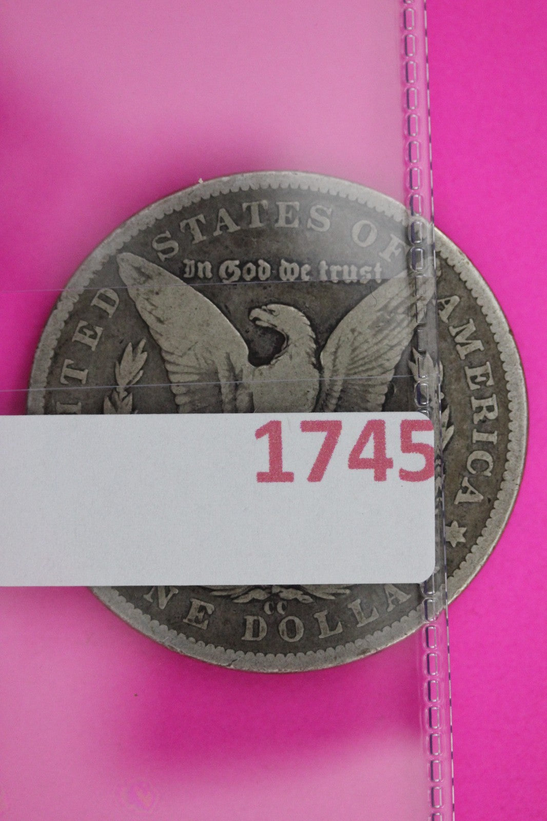 1892 CC Morgan Lady Liberty Silver Dollar Guaranteed Authentic & Genuine 1745