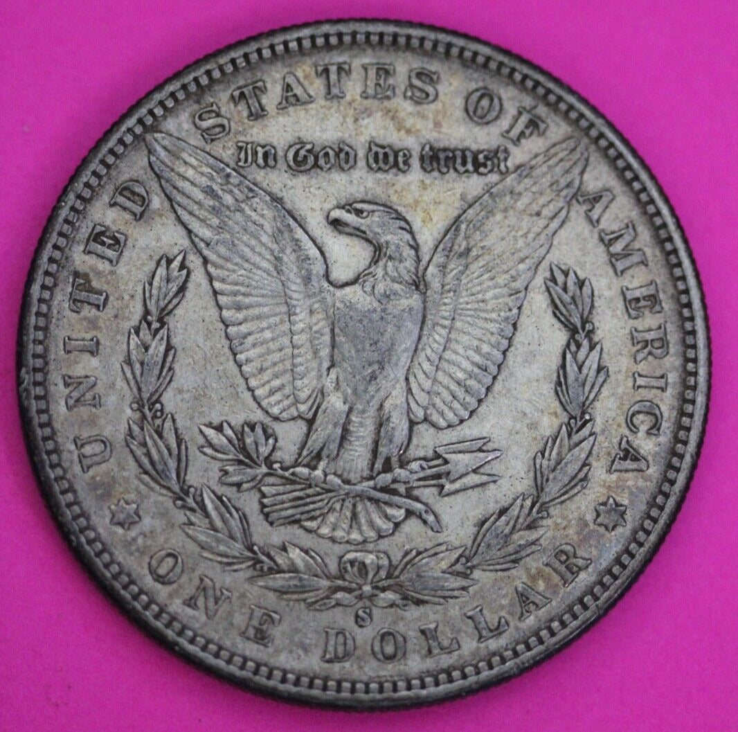 Toned 1885 S Morgan Lady Liberty Silver Dollar Key Date Coin San Francisco 392