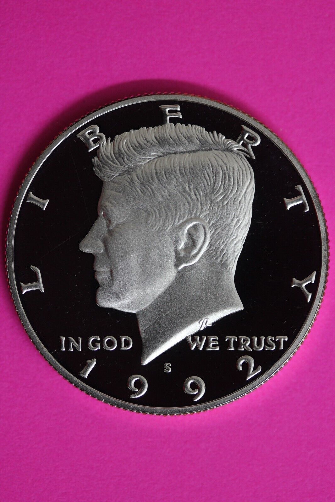 GEM Proof Silver 1992 S John F Kennedy Half Dollar Exact Coin Shown Tom 45