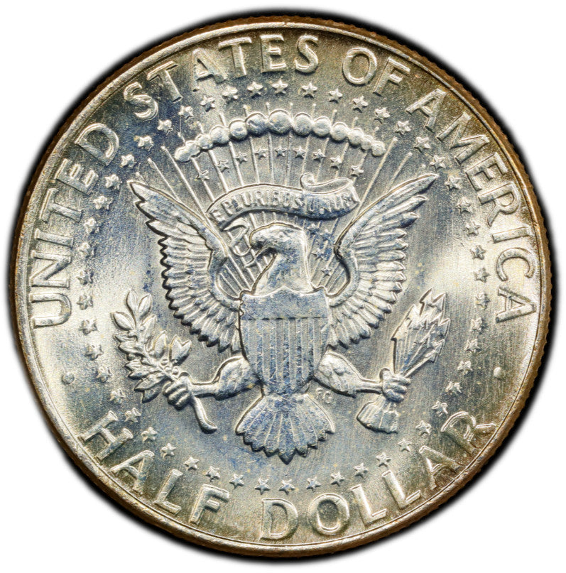Toned 1964 P Silver MS 65 John F Kennedy Silver Half Dollar PCGS Graded 331