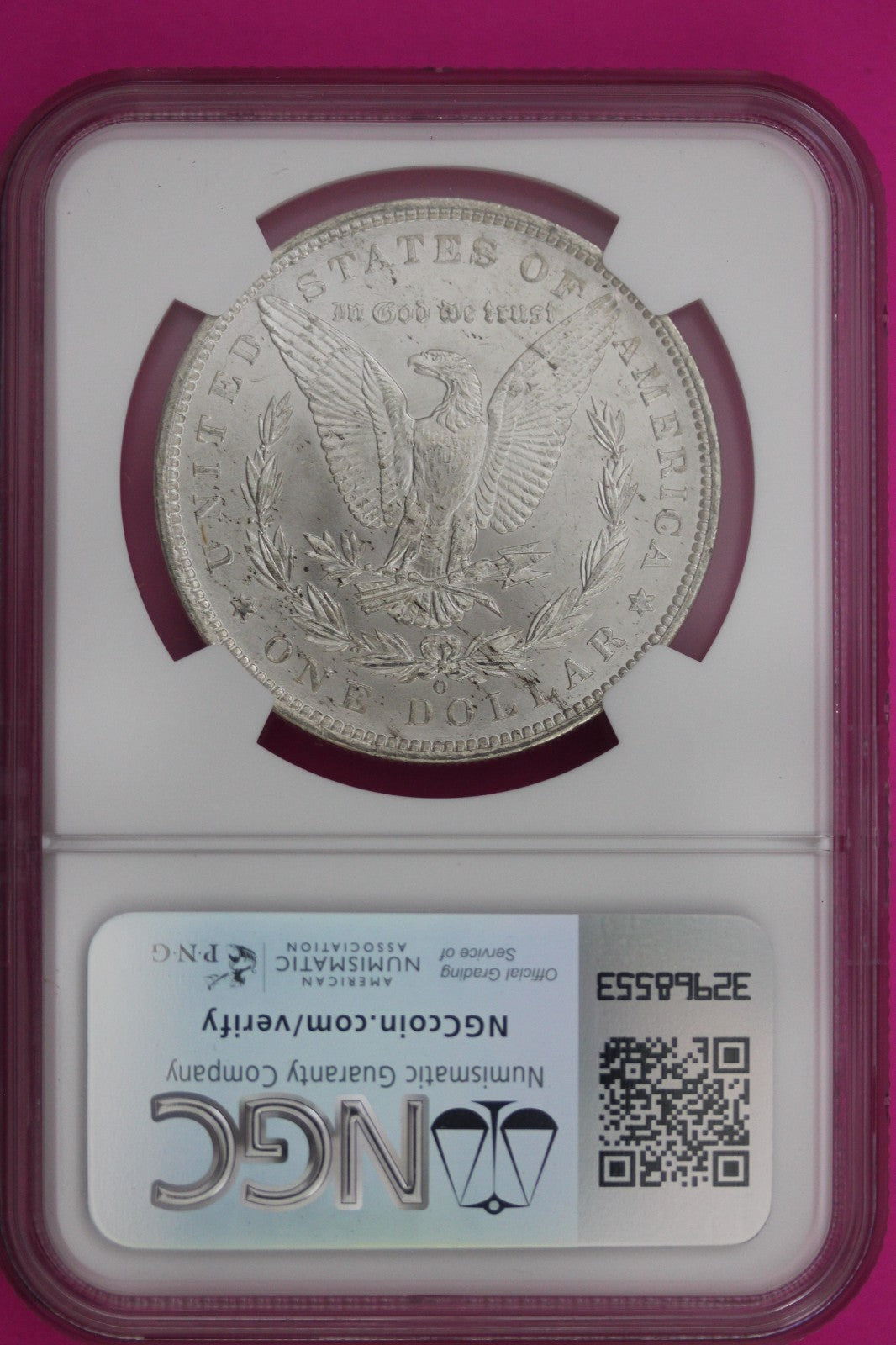 1899 O MS 63 Liberty Morgan Silver Dollar NGC Certified Graded Authentic 261