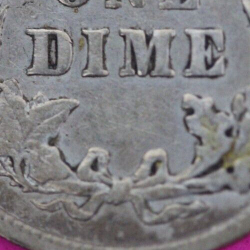 1907 P Barber Liberty Dime Scarce Semi Key Date Coin Philadelphia Mint 20