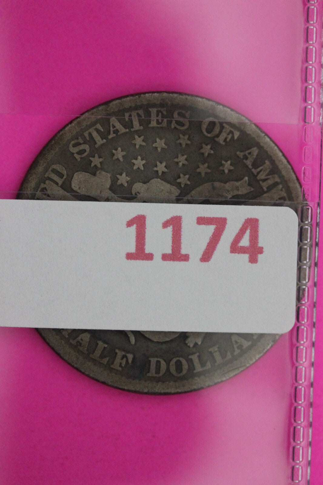 1892 P Barber Liberty Half Dollar Silver Coin Guaranteed Authentic Genuine 1174