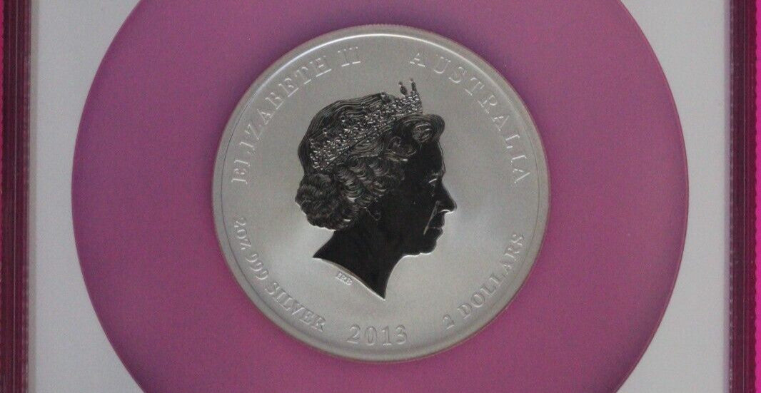 Top Pop 2015 MS 70 2 OZ Silver Australia Year Of Snake $2 NGC Graded Slab 7036