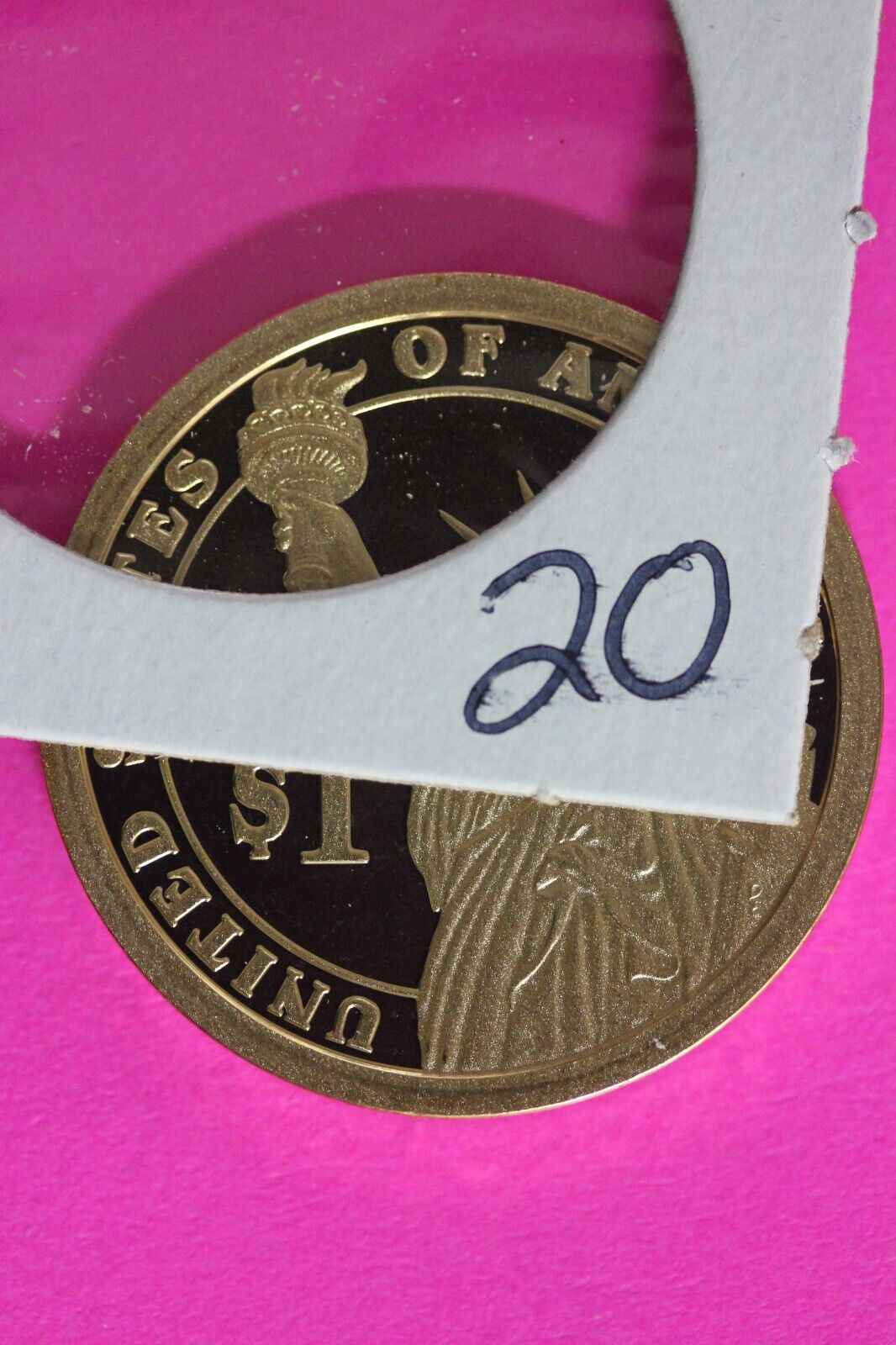 Proof 2012 S Grover Cleveland 1 Presidential Dollar DCAM Exact Coin Shown TOM 20