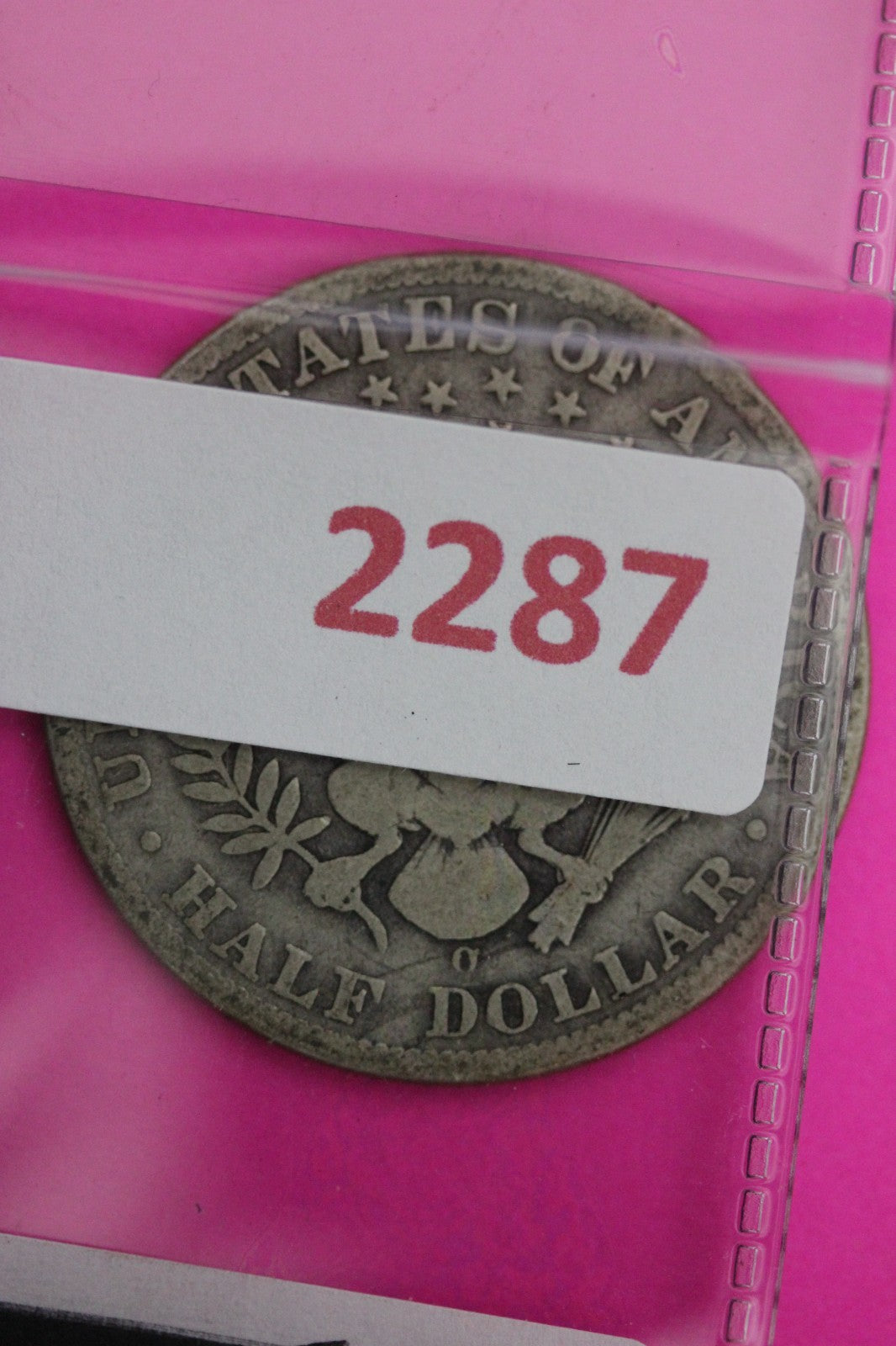 1909 O Barber Liberty Silver Half Dollar Guaranteed Authentic Genuine Coin 2287