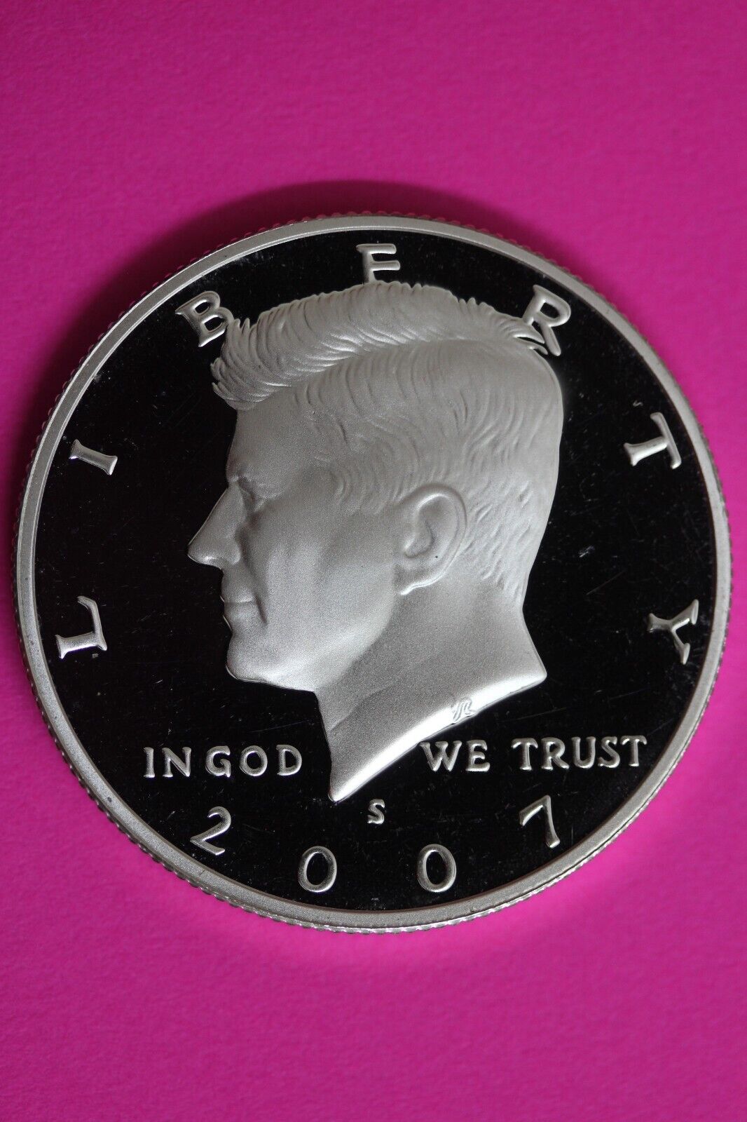 GEM Proof Silver 2007 S John F Kennedy Half Dollar Dcam Exact Coin Shown Tom 11