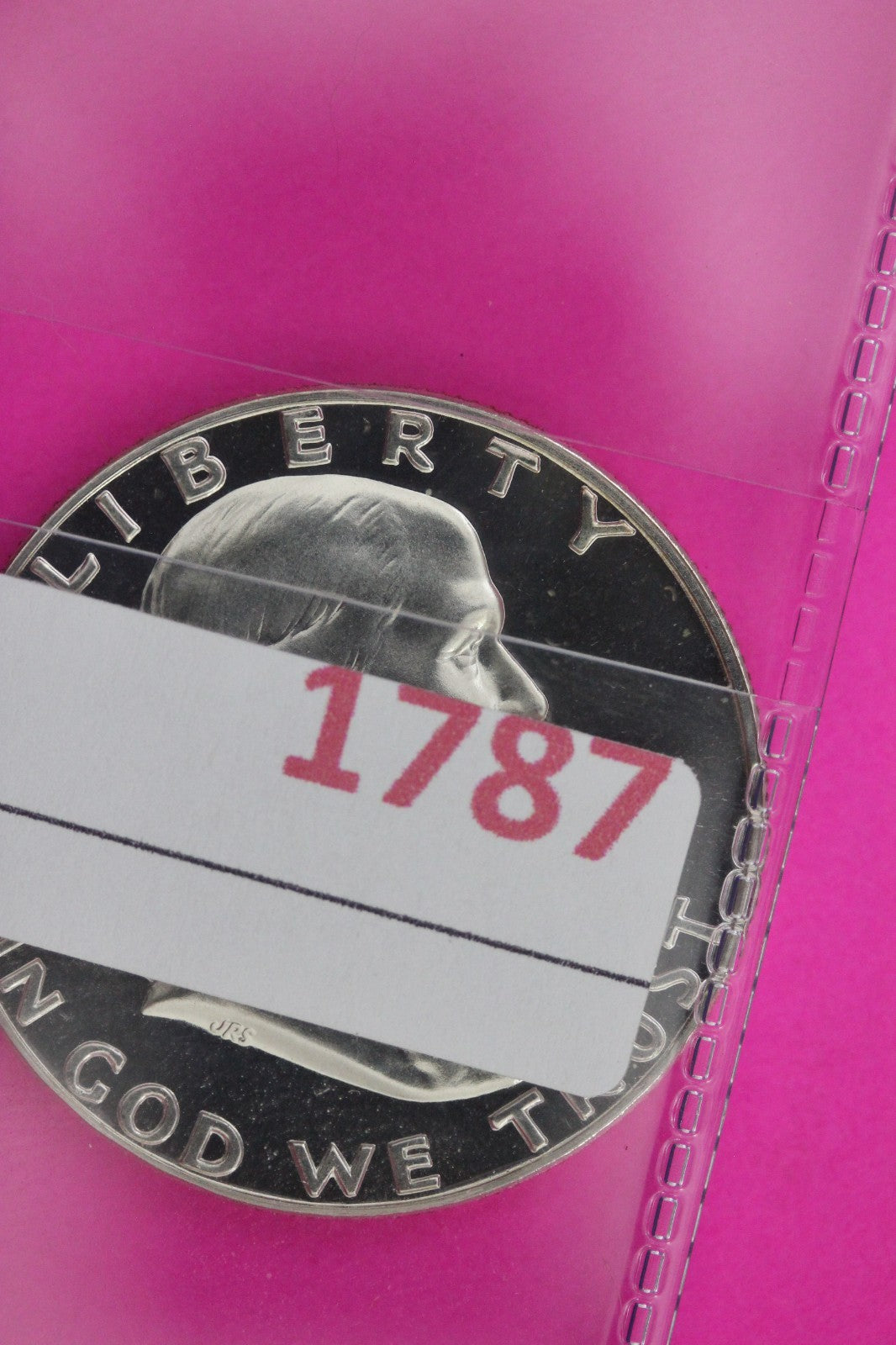 Cameo 1963 Proof Ben Franklin Half Dollar Silver Coin Guaranteed Genuine 1787