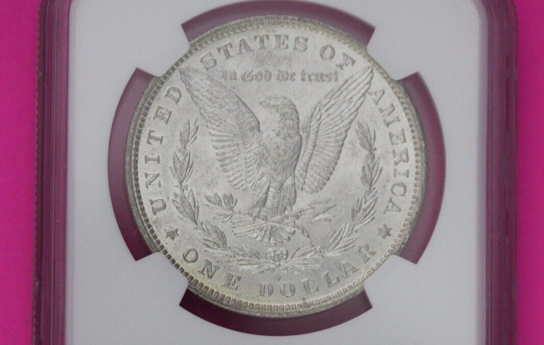 Toned 1881 O MS 62 Liberty Morgan Silver Dollar New Orleans NGC Graded Slab 77