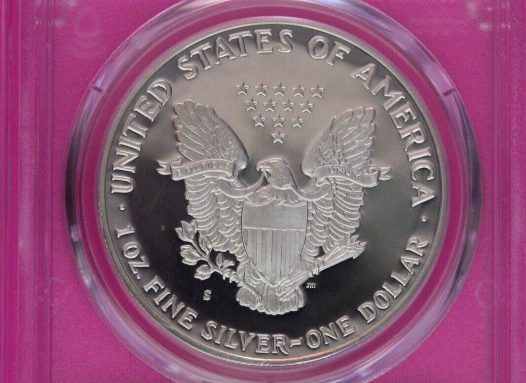 1987 S PR 69 Silver Eagle Reagan Legacy Series Ashley Reagan Signature PCGS 931