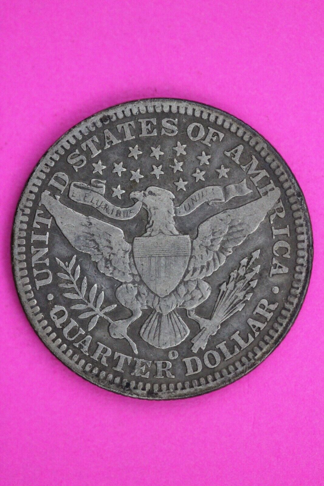 1902 O Barber Liberty Silver Quarter Scarce Semi Key Date New Orleans Mint 28
