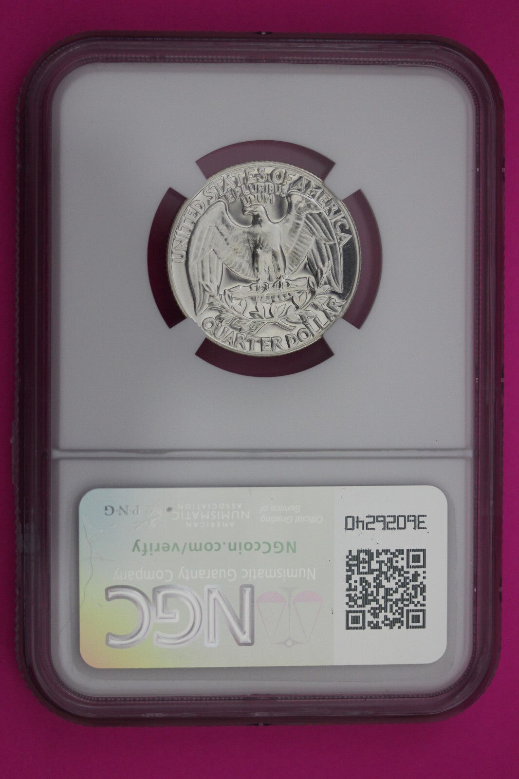 1959 PF 68 Proof Washington Silver Quarter NGC Certified Graded Authentic 269