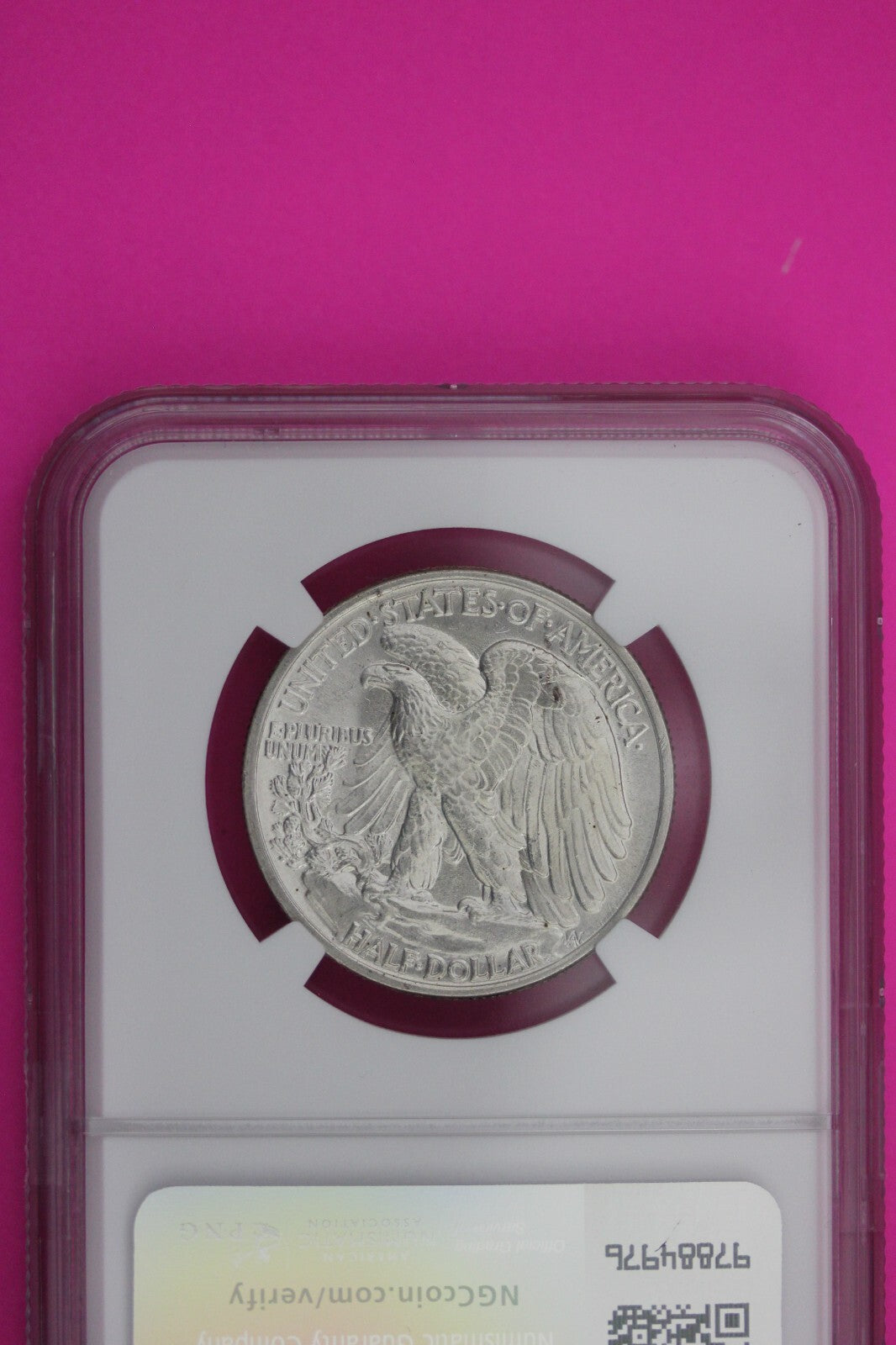 1943 P MS 63 Walking Liberty Half Dollar NGC Graded Certified Authentic 207