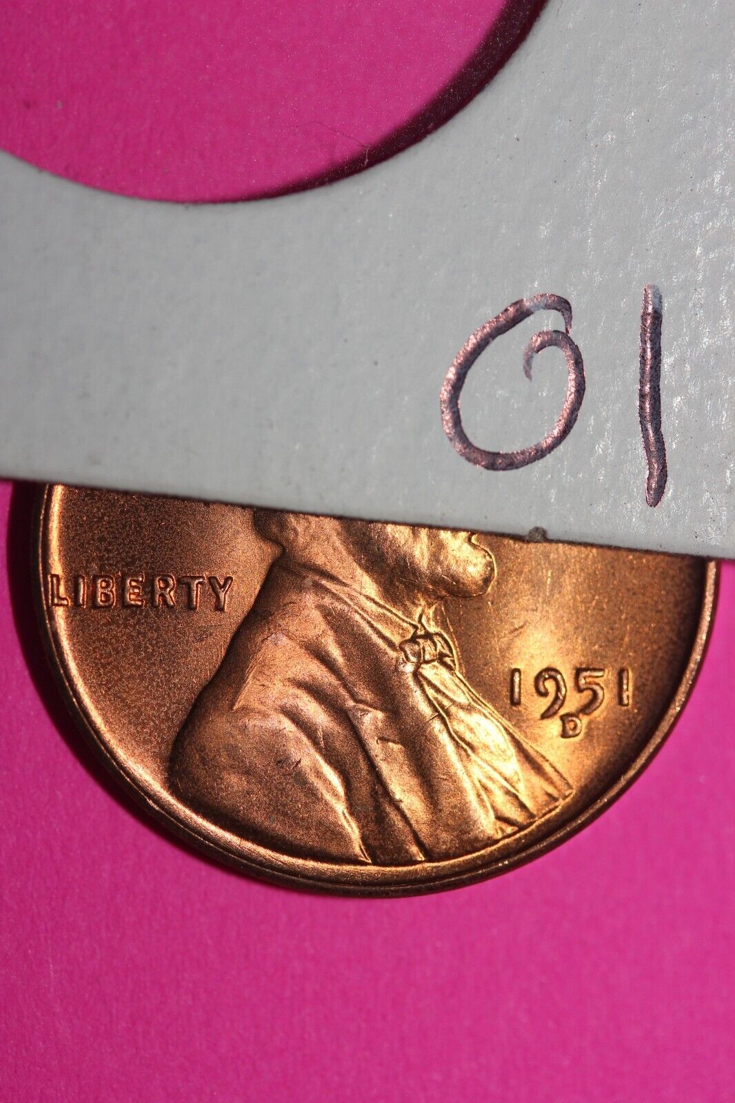 Gem Brilliant Uncirculated 1951 D Wheat Cent Lincoln Same Red Coin In Pics TOM01