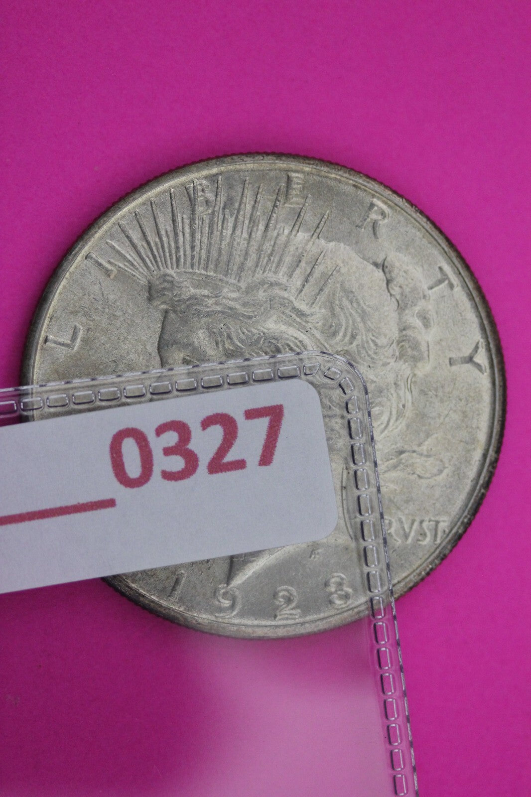 Toned 1923 S Peace Silver Dollar LIberty Coin Guaranteed Authentic 0327N