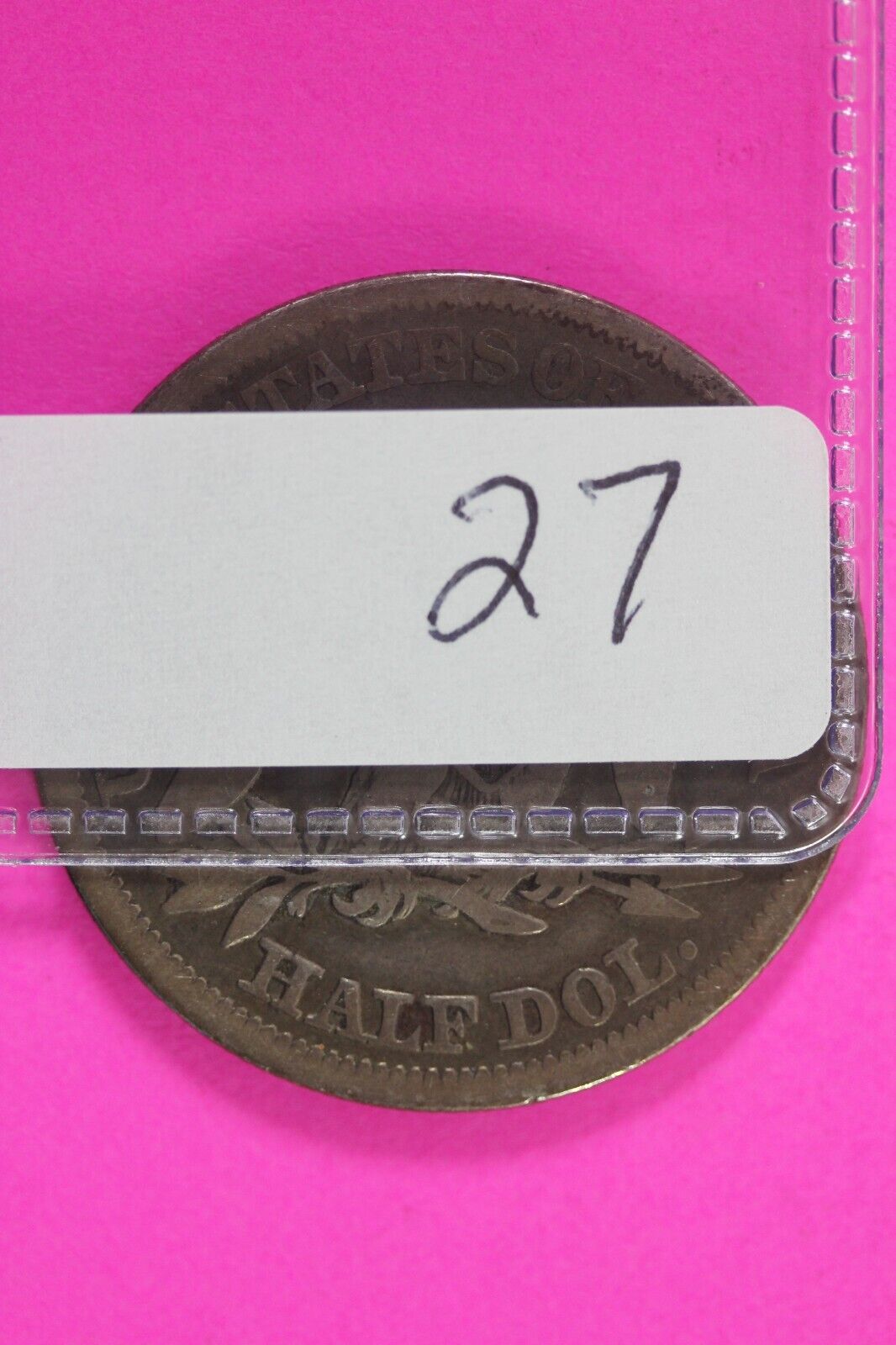 1854 P Seated Liberty Half Dollar Silver Semi Key Date Exact Coin In Pics 27