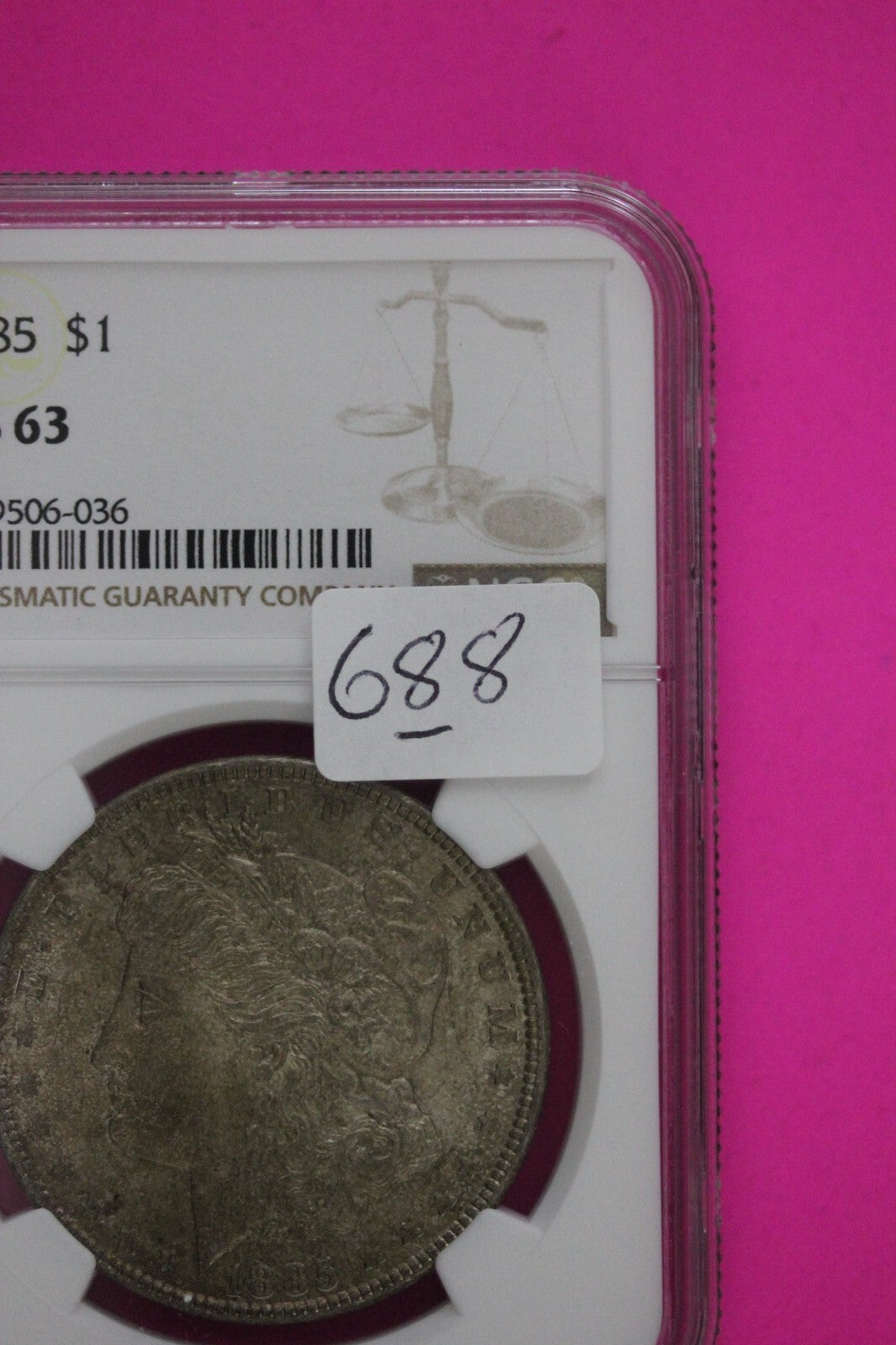 1885 P MS 63 Liberty Morgan Silver Dollar NGC Certified Graded Authentic 688