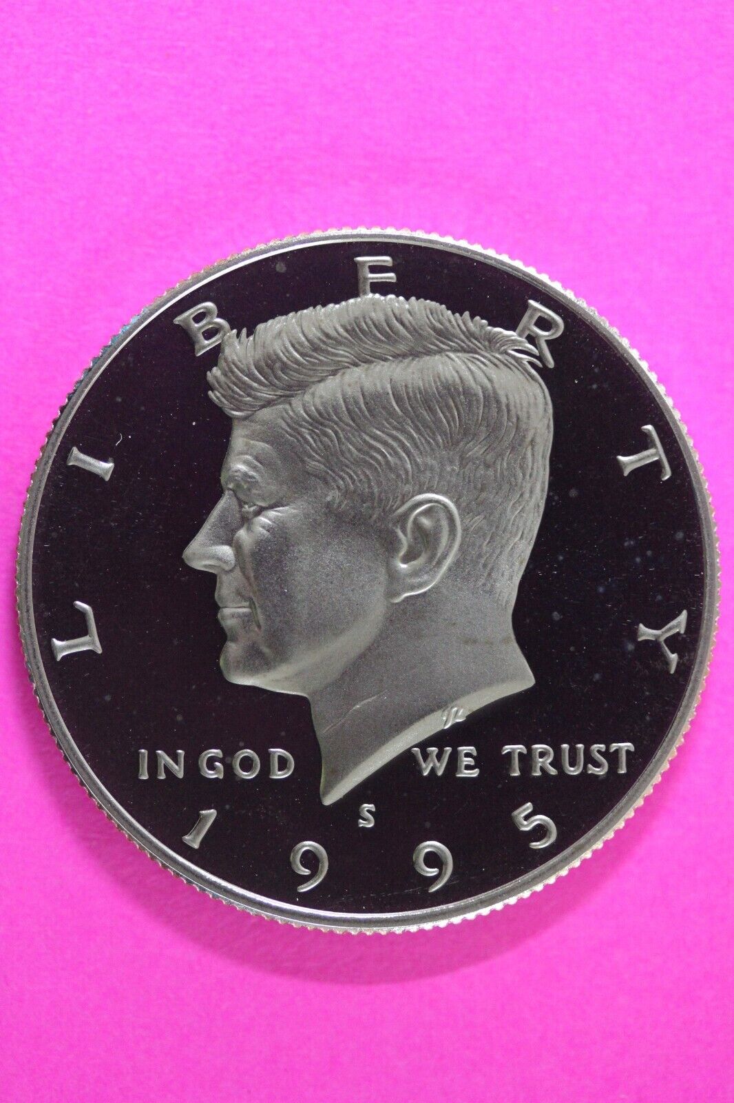 Gem Proof 1995 S Clad Kennedy Half Dollar Deep Cameo Same Coin In Pics TOM 12