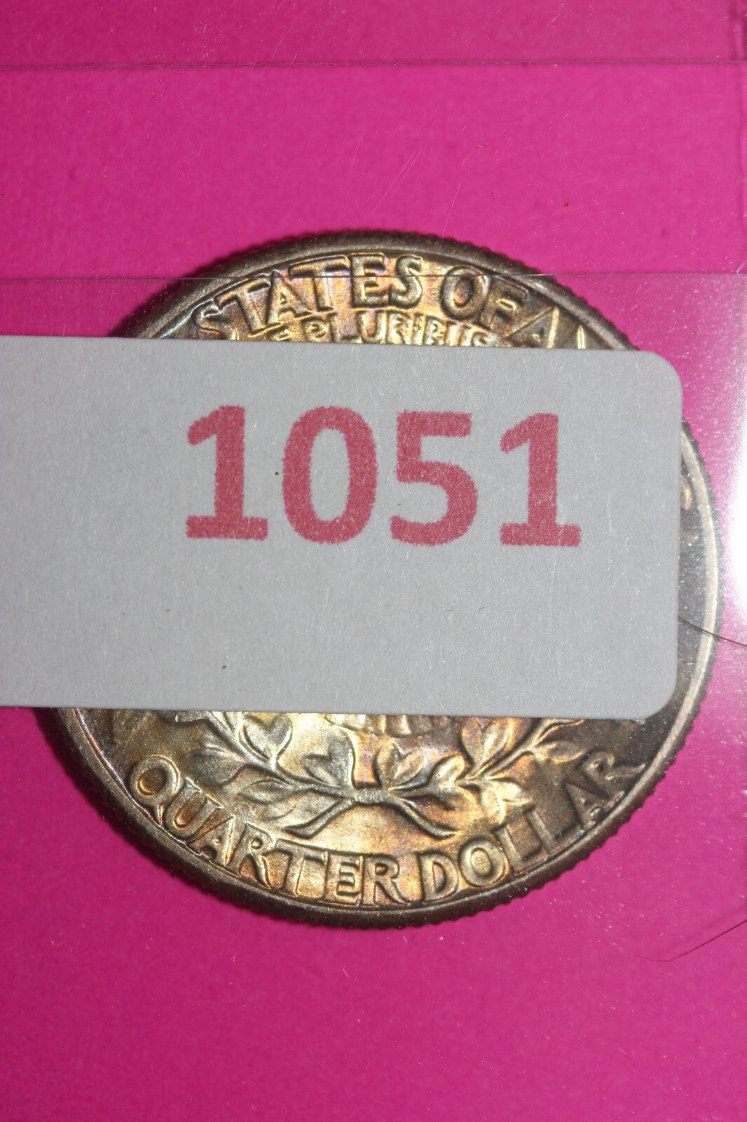 Toned 1939 P George Washington Silver Quarter Coin Guaranteed Authentic 1051