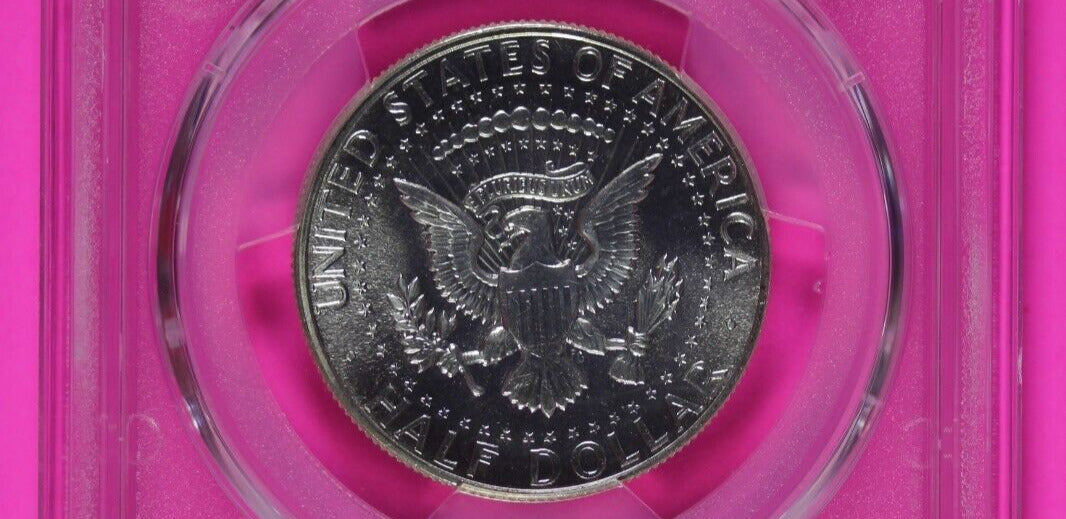 Mint Error Double Die Obverse 1966 SP 67 SMS Kennedy Half Dollar PCGS Slab 661