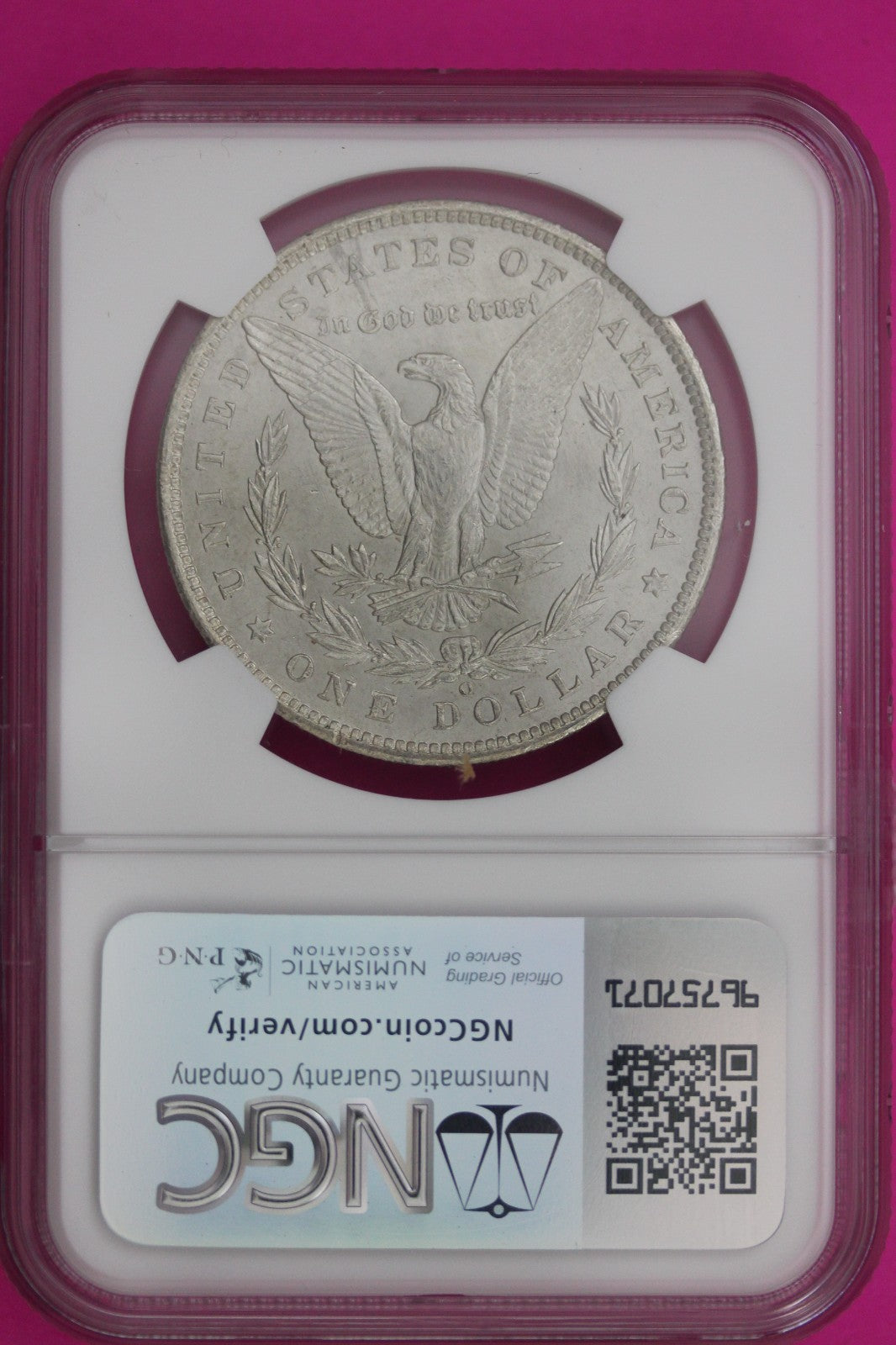 1885 O MS 63 Liberty Morgan Silver Dollar NGC Certified Graded Authentic 35