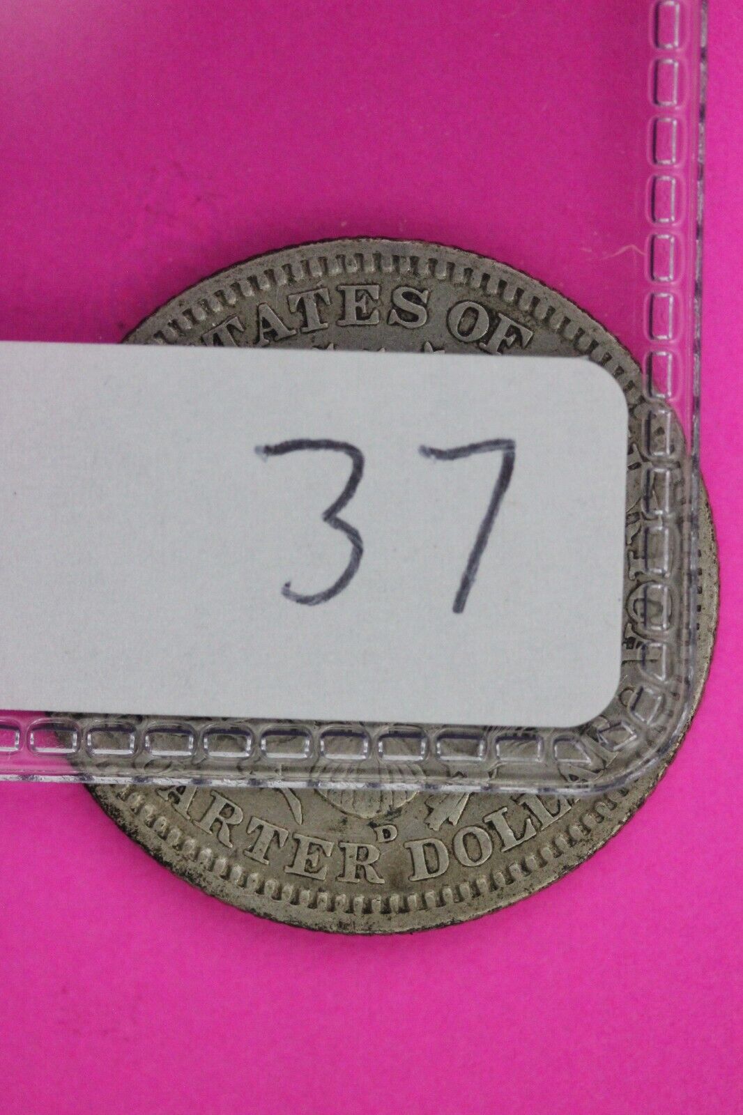 1908 D Barber Liberty Silver Quarter Scarce Semi Key Date Denver Mint 37