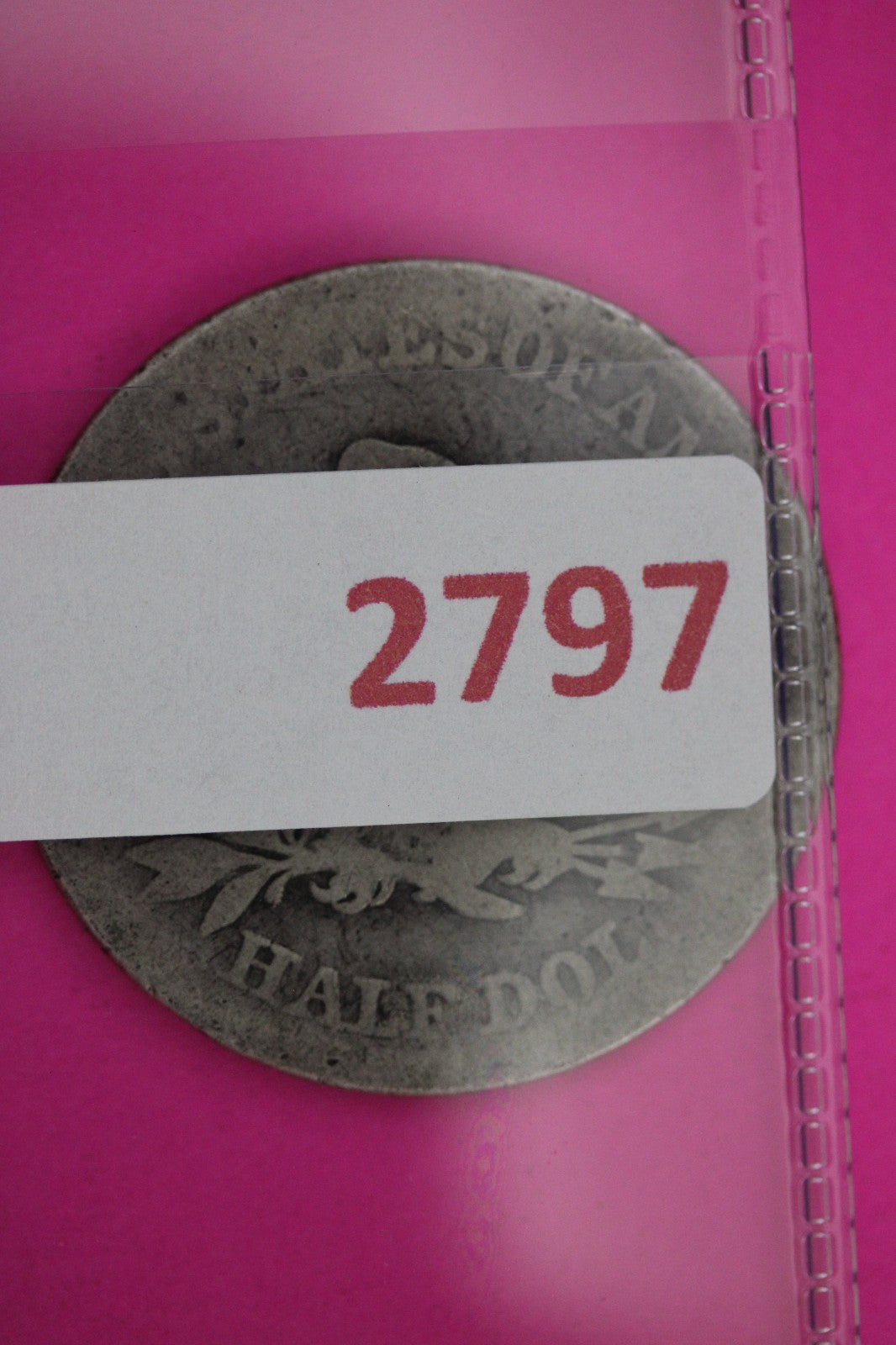 No Date Seated Liberty Half Dollar Silver Exact Coin Shown Low Grade Filler 2797