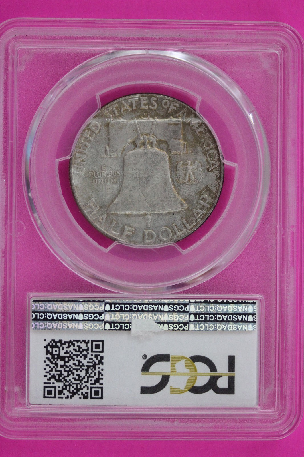 1953 D MS 64 Full Bell Lines Ben Franklin Silver Half Dollar PCGS FBL Slab 18