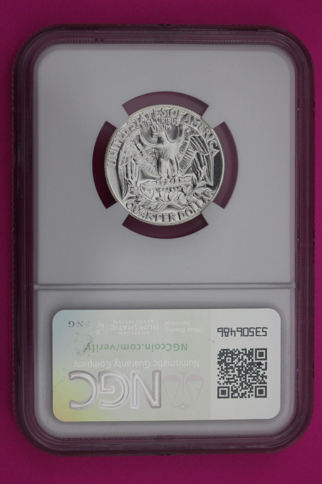 1960 PF 68 Proof Washington Silver Quarter NGC Certified Graded Authentic 256