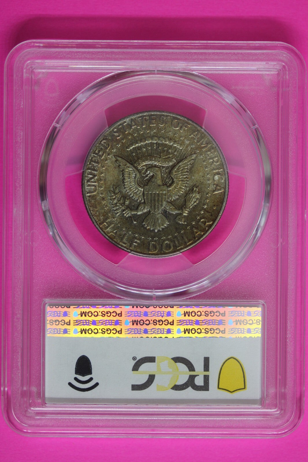 Toned Color 1964 P MS 65 John Kennedy Half Dollar PCGS Trueview Graded OCE 69
